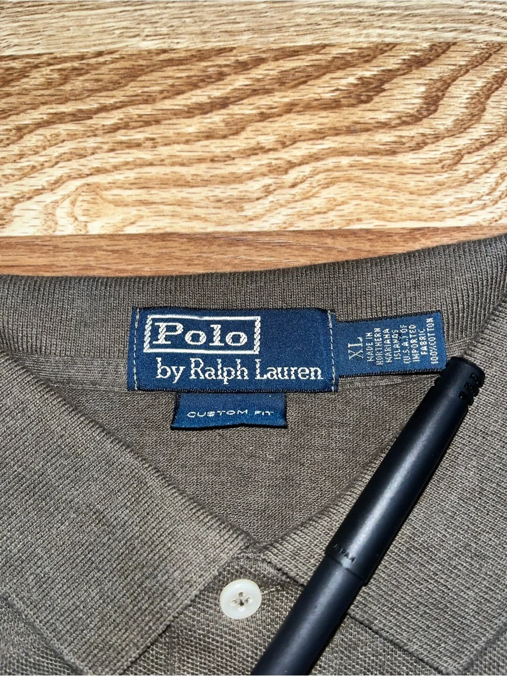 Polo Ralph Lauren Men’s Custom Fit Green Solid Short Sleeve Knit Polo - XL